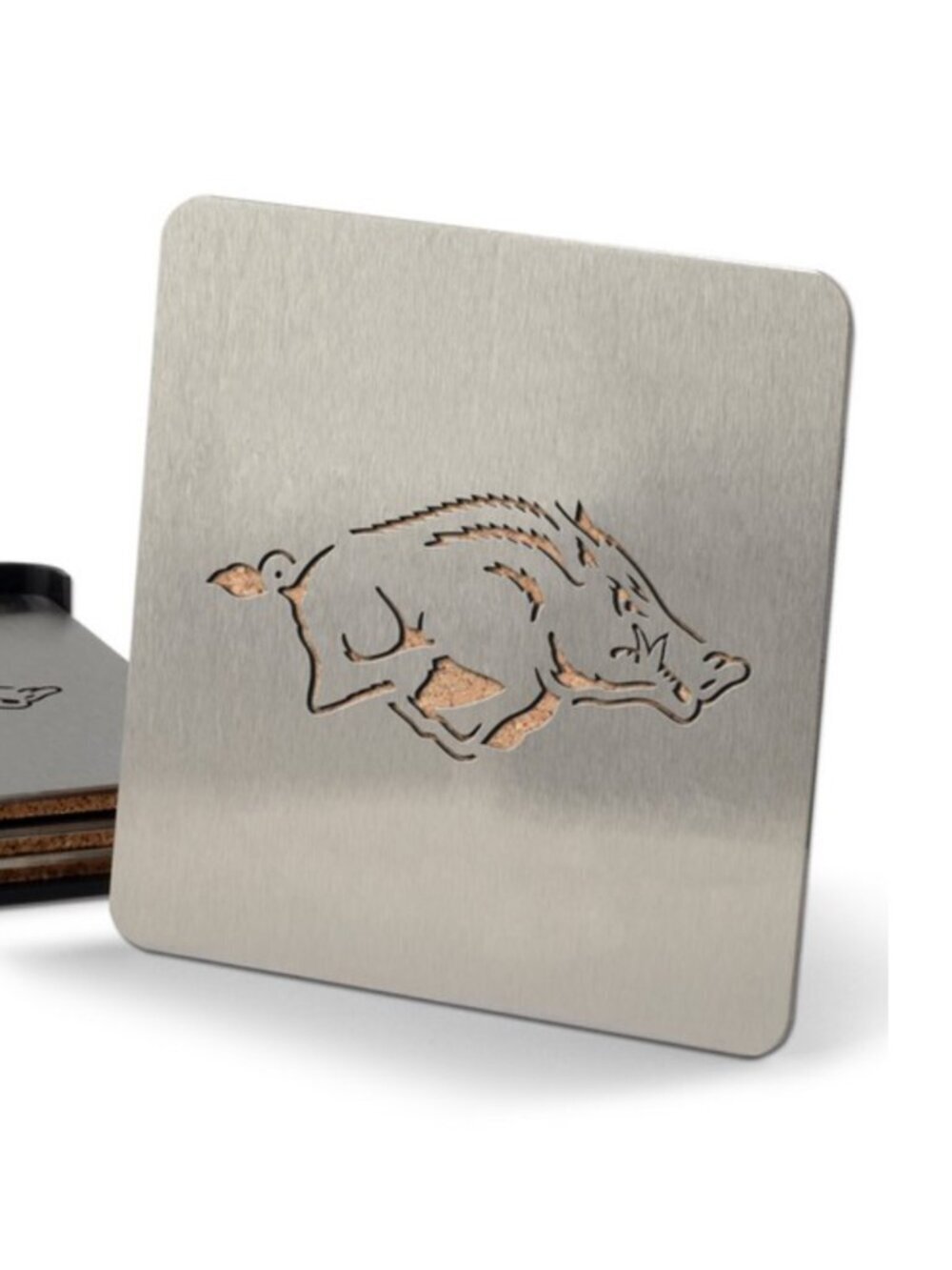 Arkansas Razorbacks Laser Cut Logo Coasters - Picture 2 of 4